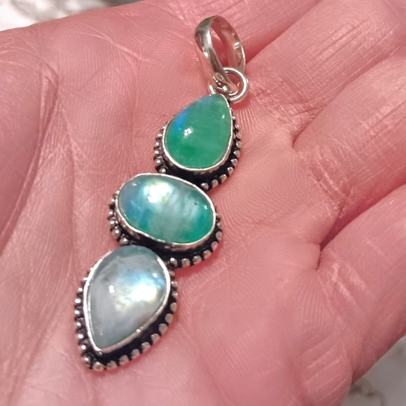 Dreamgems Jewelry - 🌟 Jade Moonstone Pendant 925